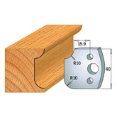 CMT 690.175 PROFILE KNIVES FOR INSERT SHAPER SYSTEM SP 1-37/64”x5/32” (40x4mm)